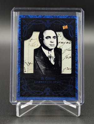 2025 Pieces Of The Past Mobsters Blue Silhouette /50 Relic #R-191 Al Capone
