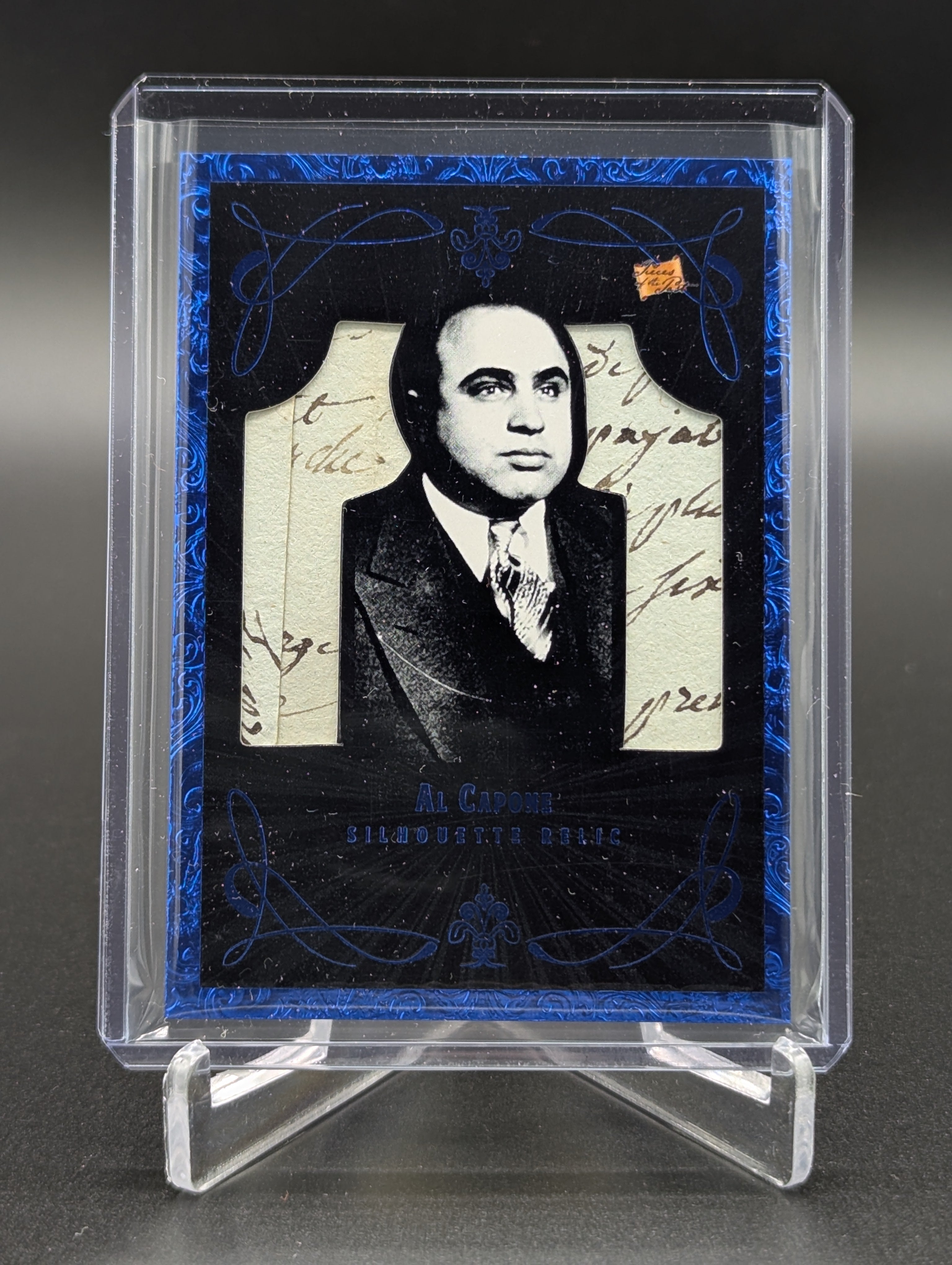 2025 Pieces Of The Past Mobsters Blue Silhouette /50 Relic #R-191 Al Capone