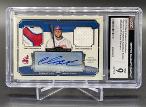 2013 Topps Museum Signature Swatches #SSADR-CS Carlos Santana