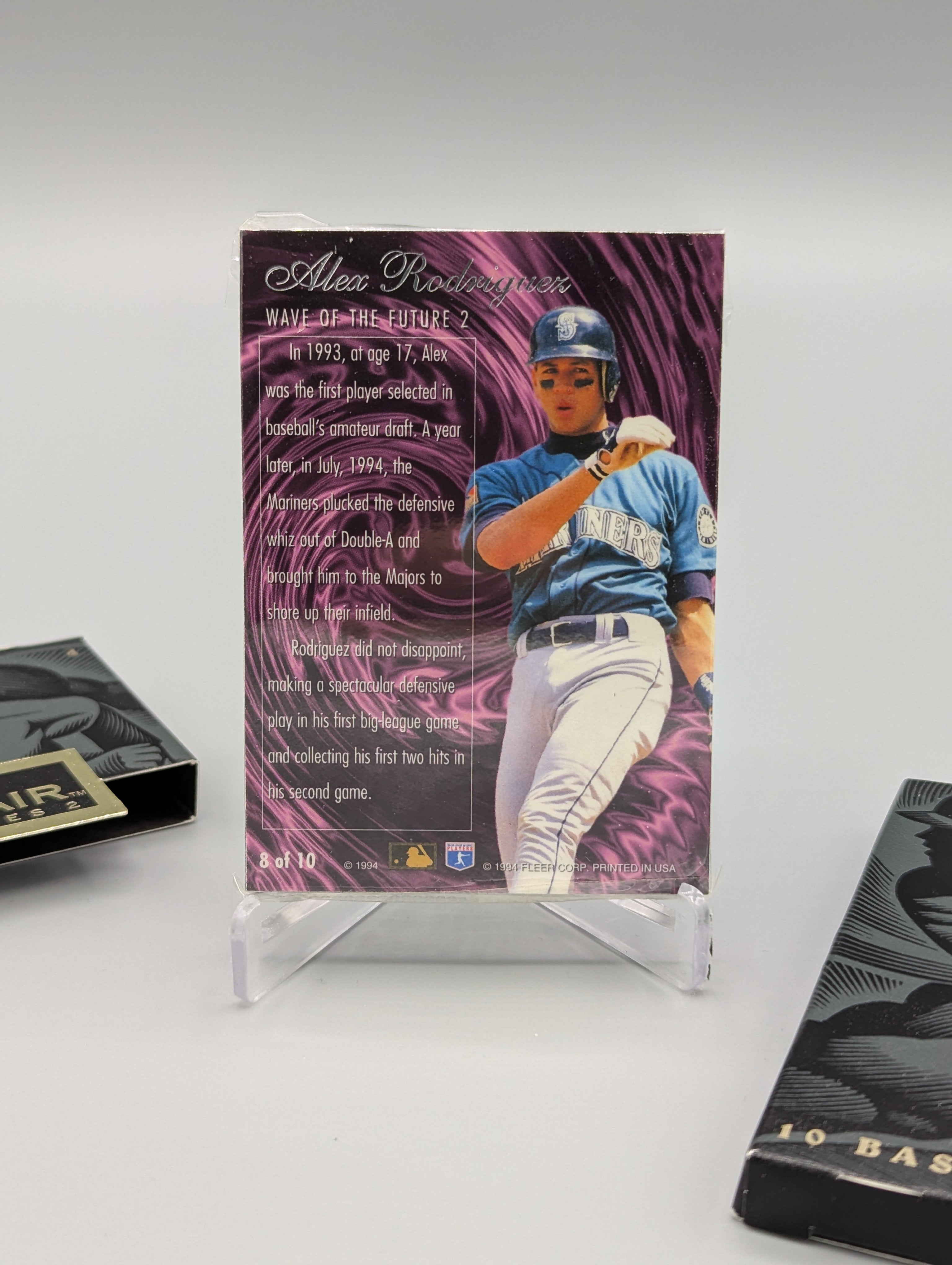 1994 Flair S2 Sealed Pack Wave Of the Future Alex Rodriguez RC Mariners