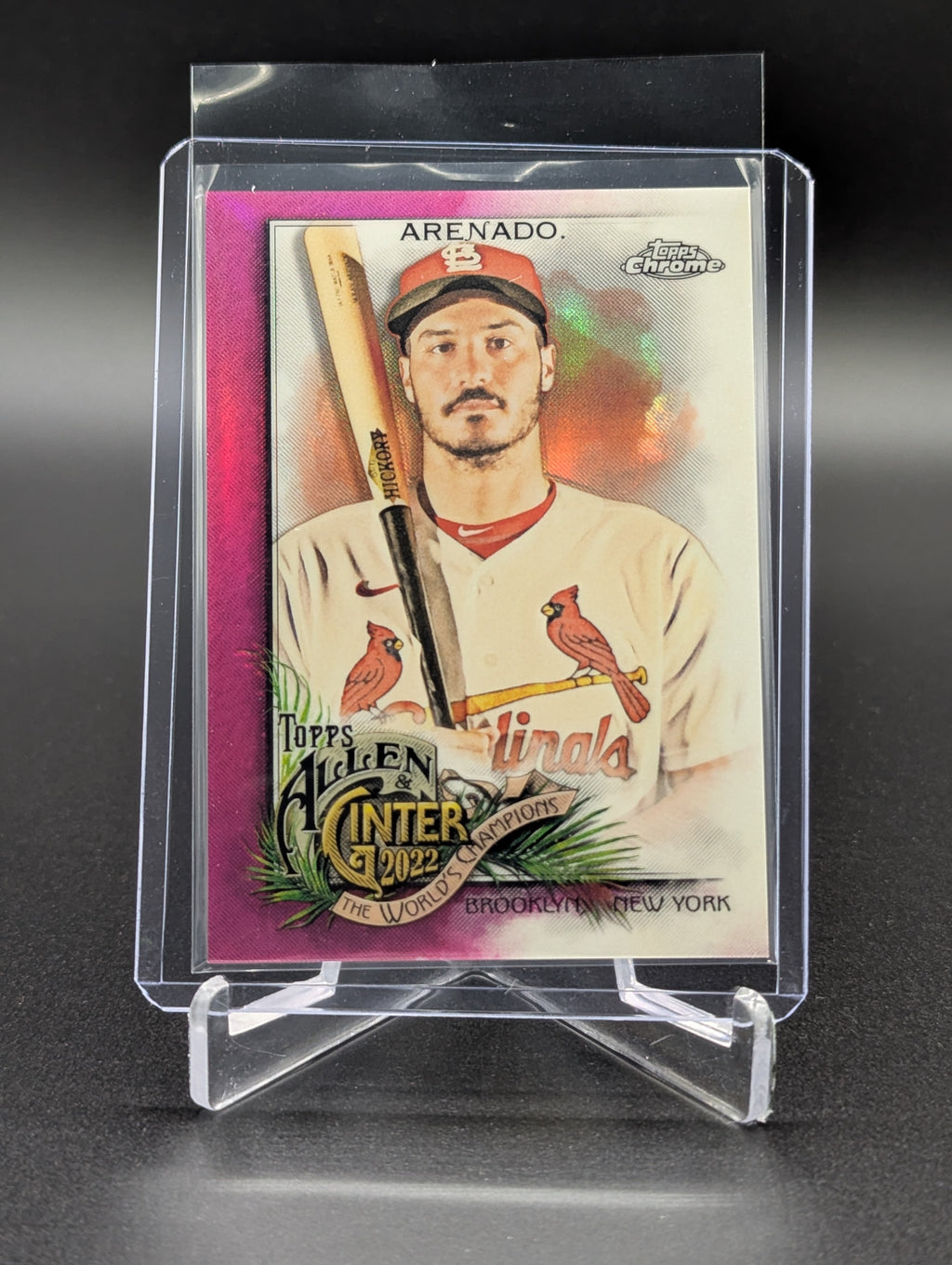 2022 Topps Allen & Ginter Chrome Magenta /199 #4 Nolan Arenado Cardinals