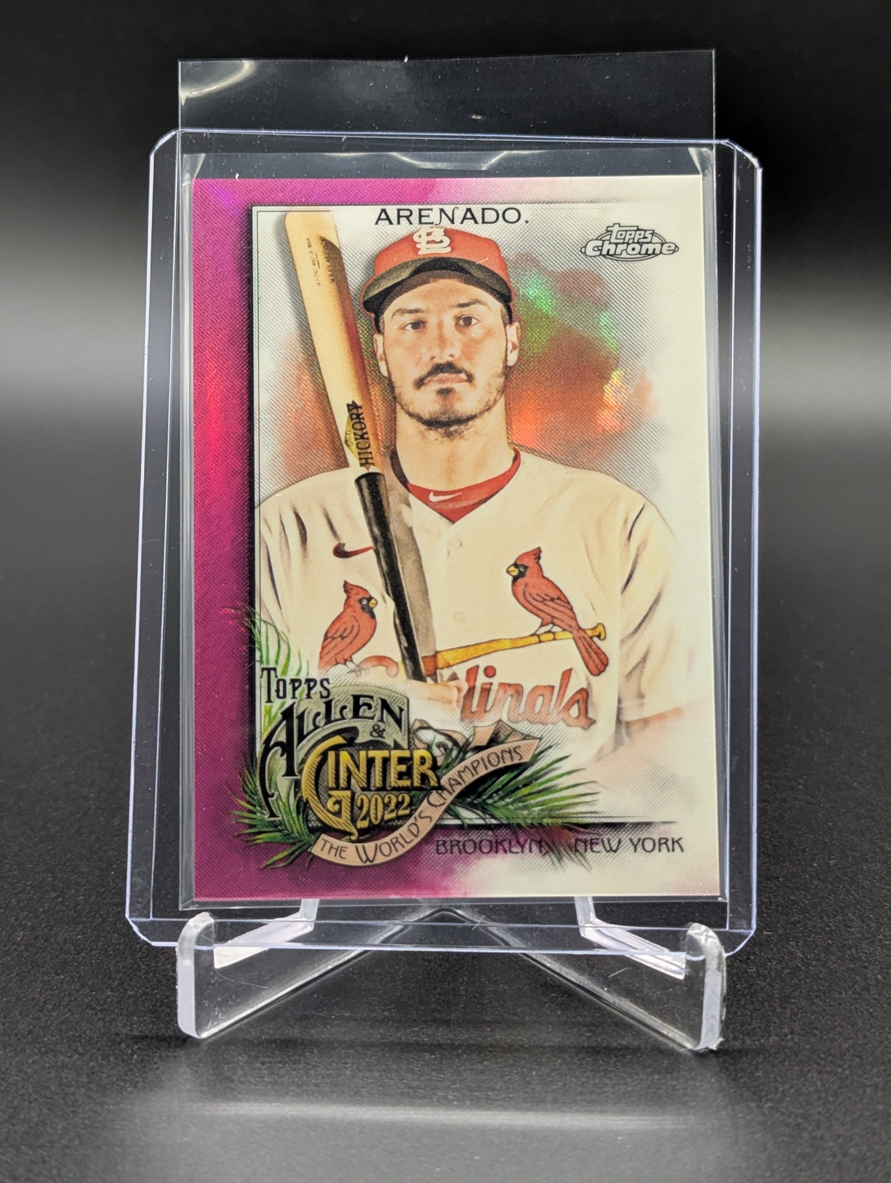 2022 Topps Allen & Ginter Chrome Magenta /199 #4 Nolan Arenado Cardinals