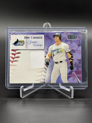 2000 Skybox Genuine Coverage Game Used Jose Canseco Rays