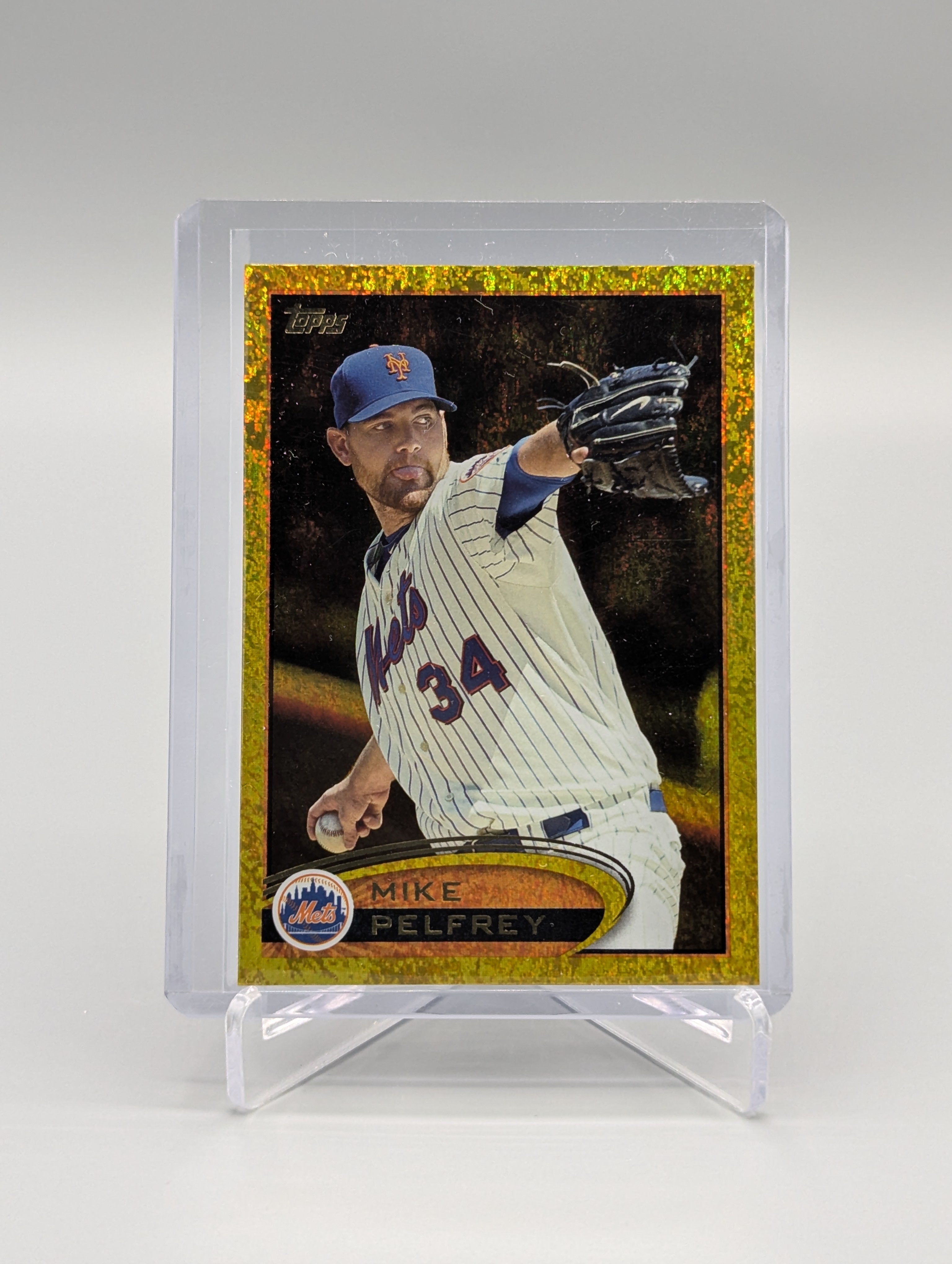2022 Topps Gold Sparkle #214 Mike Pelfrey Mets