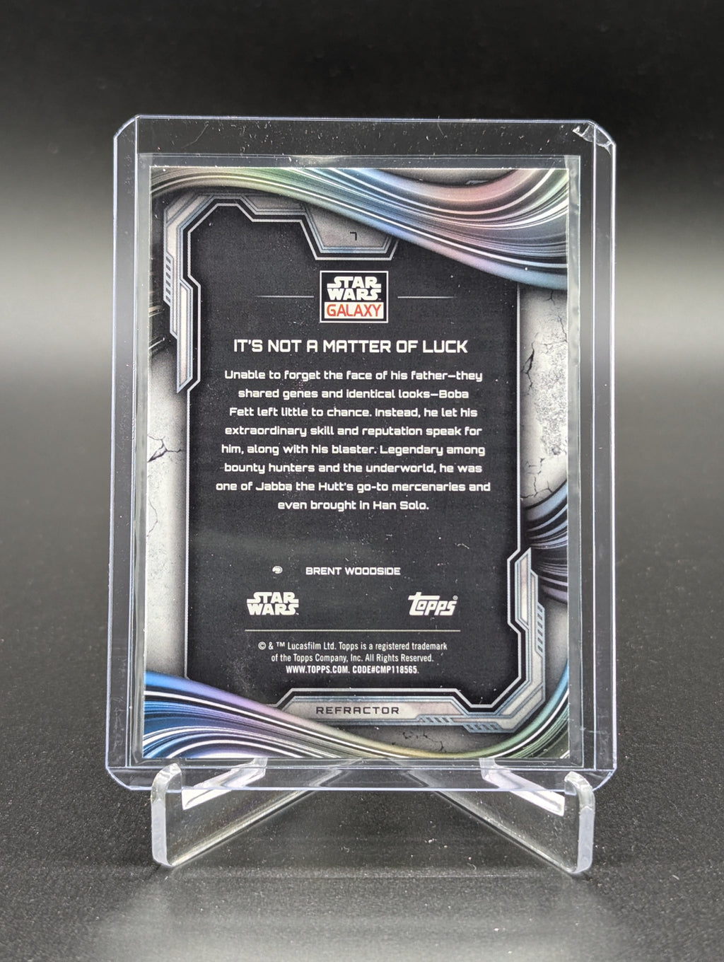 2025 Topps Chrome Star Wars Galaxy Refractor #7 It's Not A Smart Move