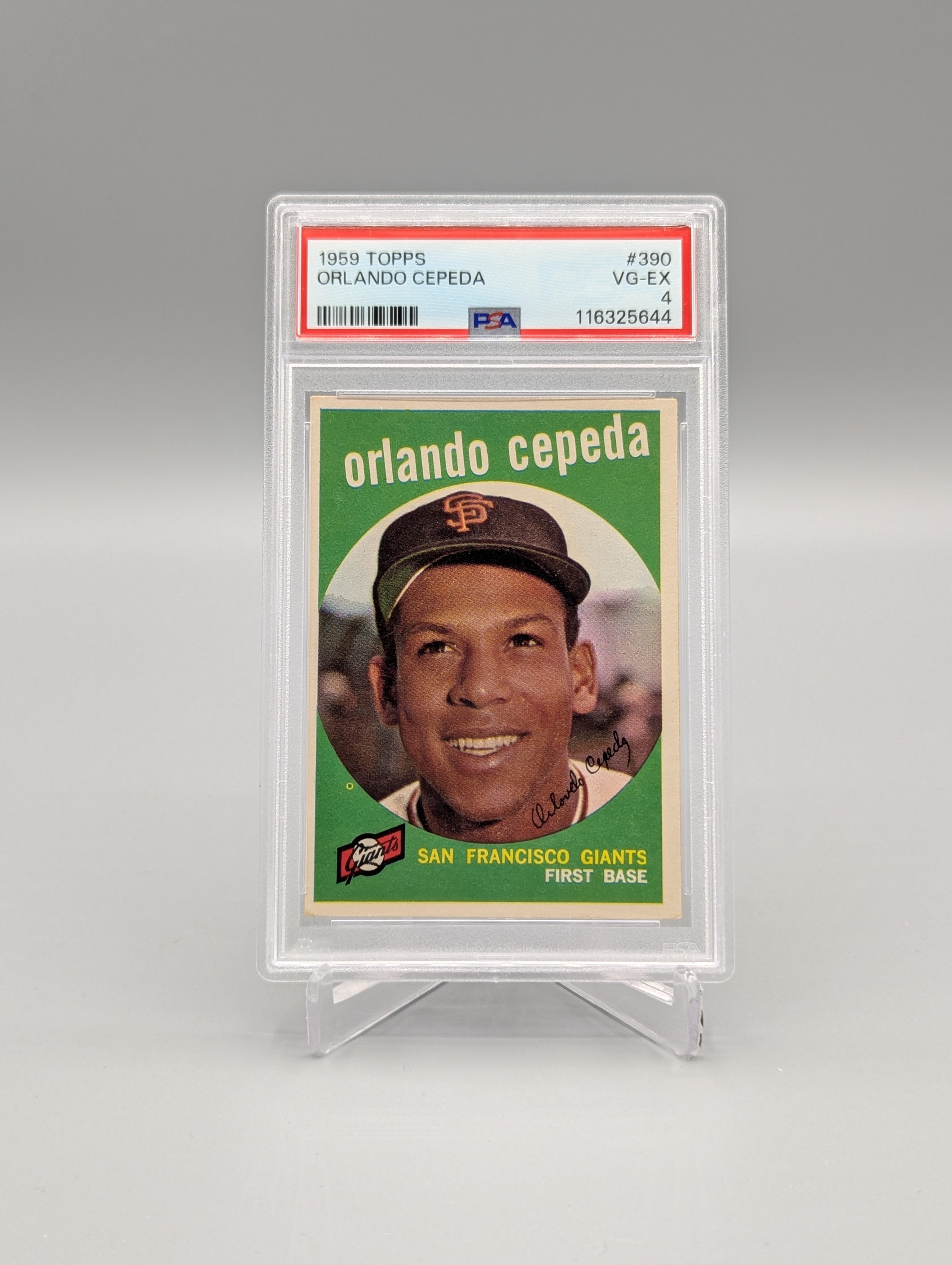 1959 Topps #390 Orlando Cepeda PSA 4 Giants