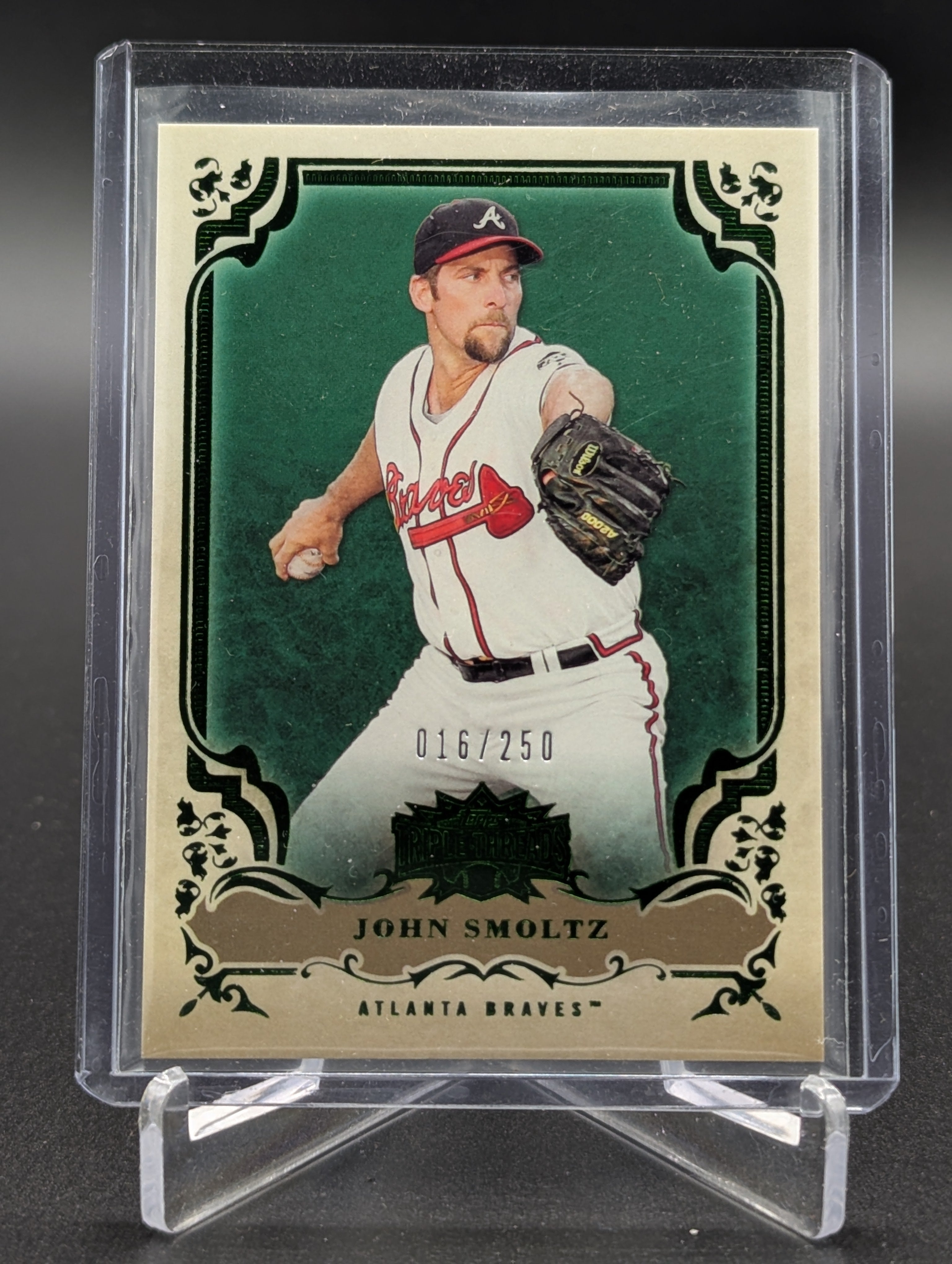 2013 Topps Triple Threads Emerald #43 John Smoltz #/250 Braves