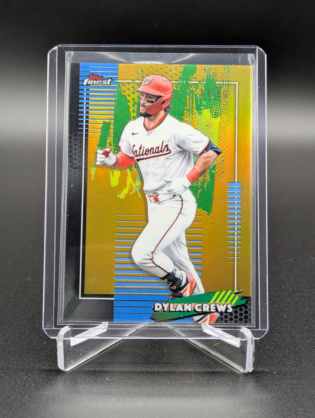 2026 Topps Finest Gold /50 #40 Dylan Crews Nationals