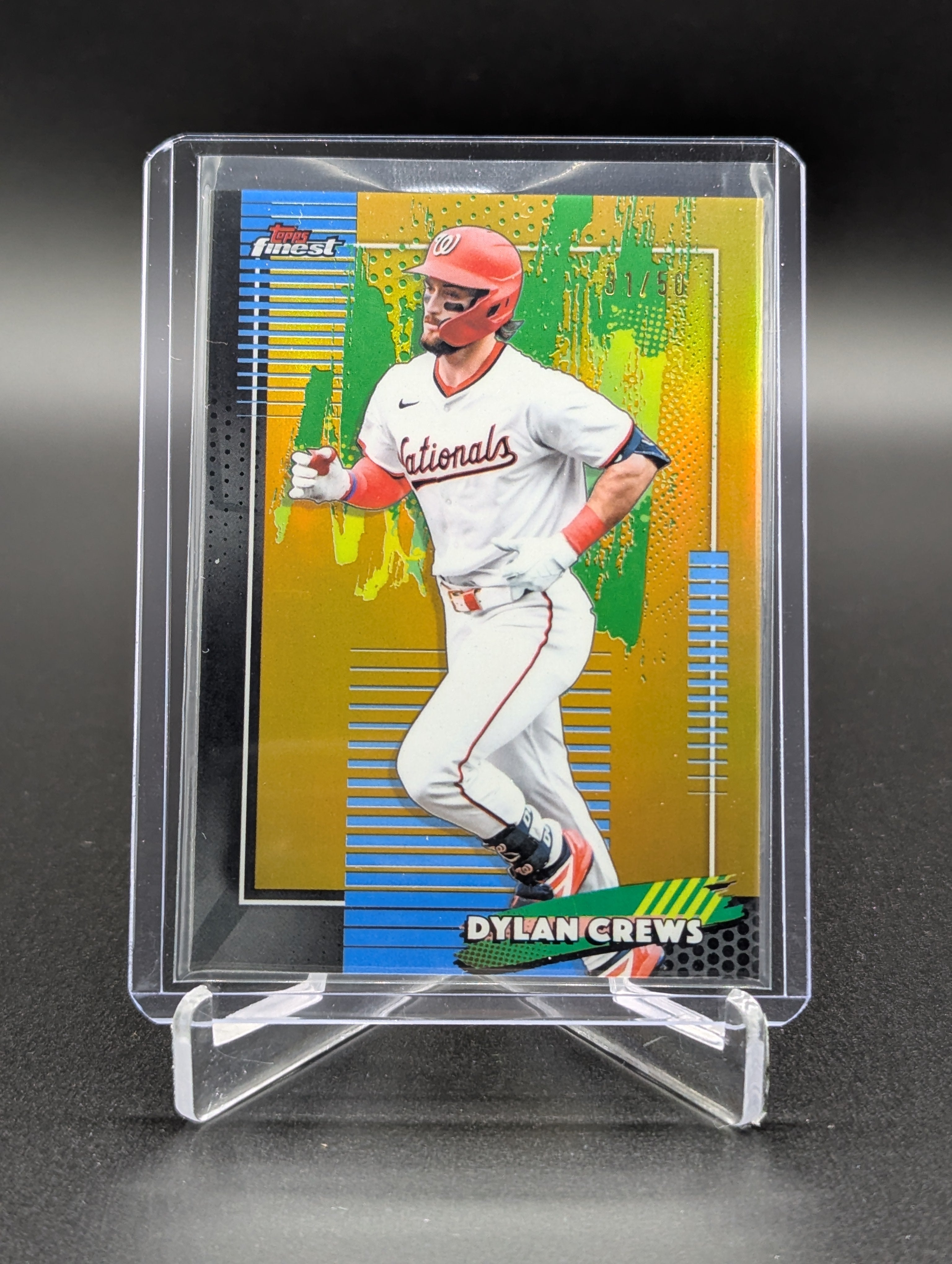 2026 Topps Finest Gold /50 #40 Dylan Crews Nationals