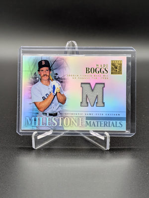 2002 Topps Tribute Milestone Materials #MIM-WB Wade Boggs Red Sox