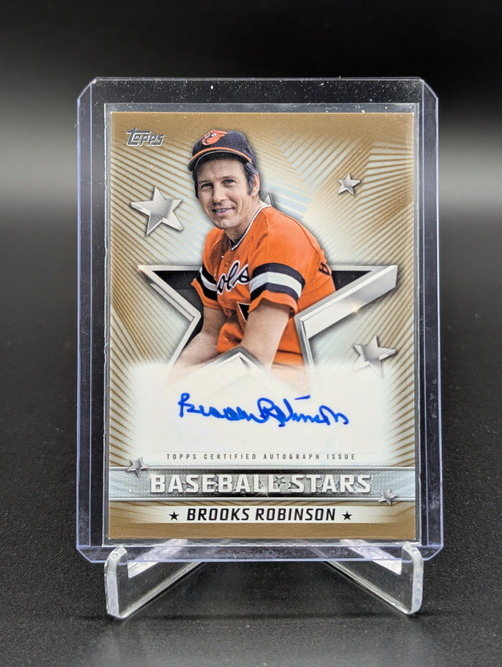 2022 Topps Baseball Stars Gold Auto /50 #BSA-BR Brooks Robinson Orioles