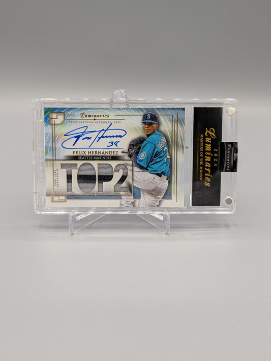 2024 Topps Luminaries #MOMAP-FH Felix Hernandez Blue #/5 Mariners