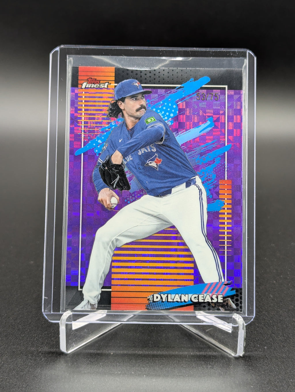 2026 Topps Finest X Fractor Purple Umcommon /75 #109 Dylan Cease Blue Jays