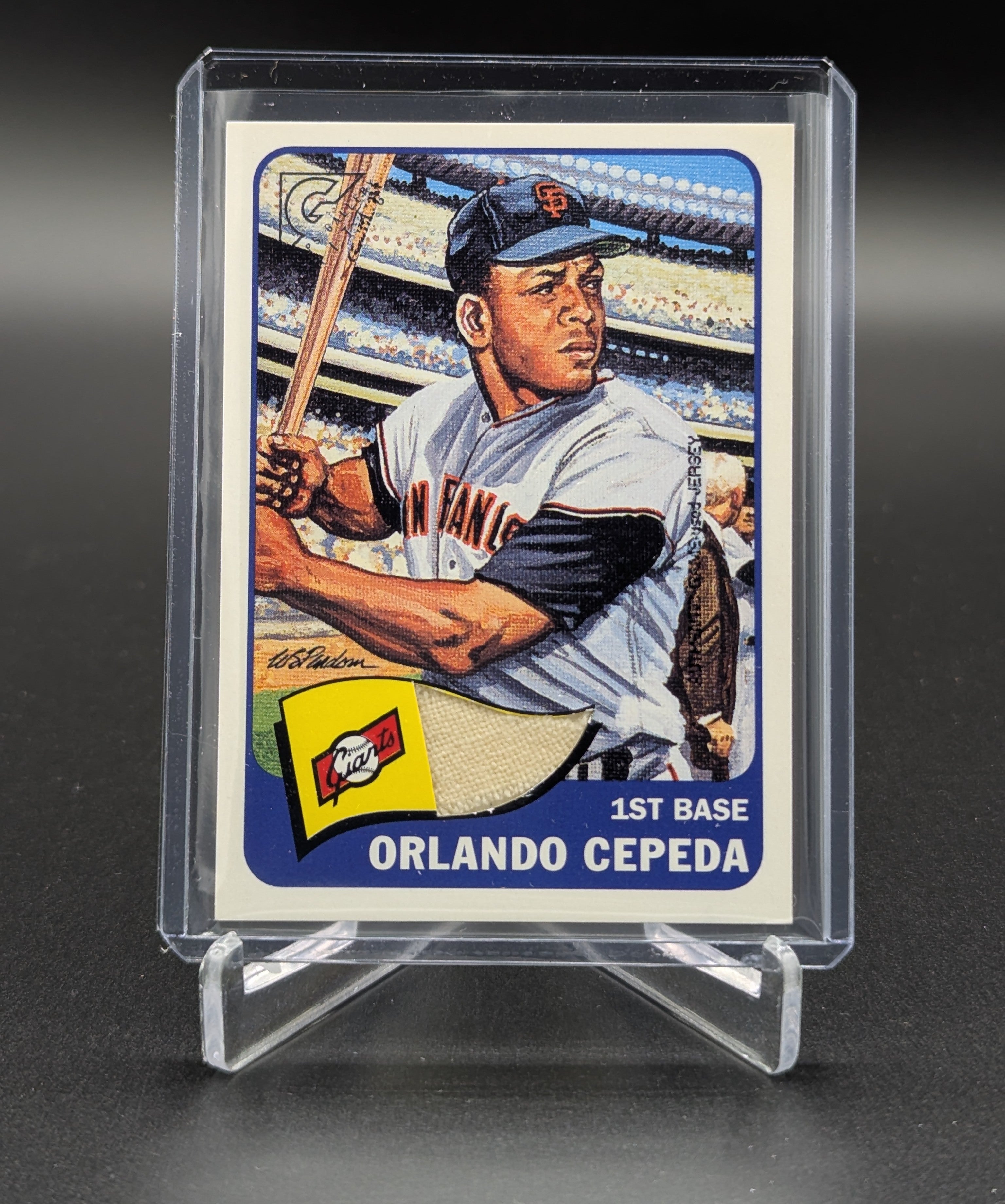 2001 Topps Gallery Heritage Game Jersey #GHR-OC Orlando Cepeda Giants
