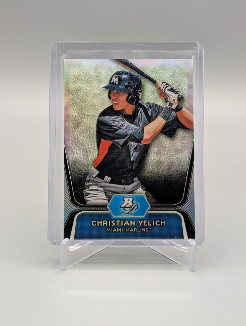 2012 Bowman Platinum Refractor #BPP49 Christian Yelich Marlins