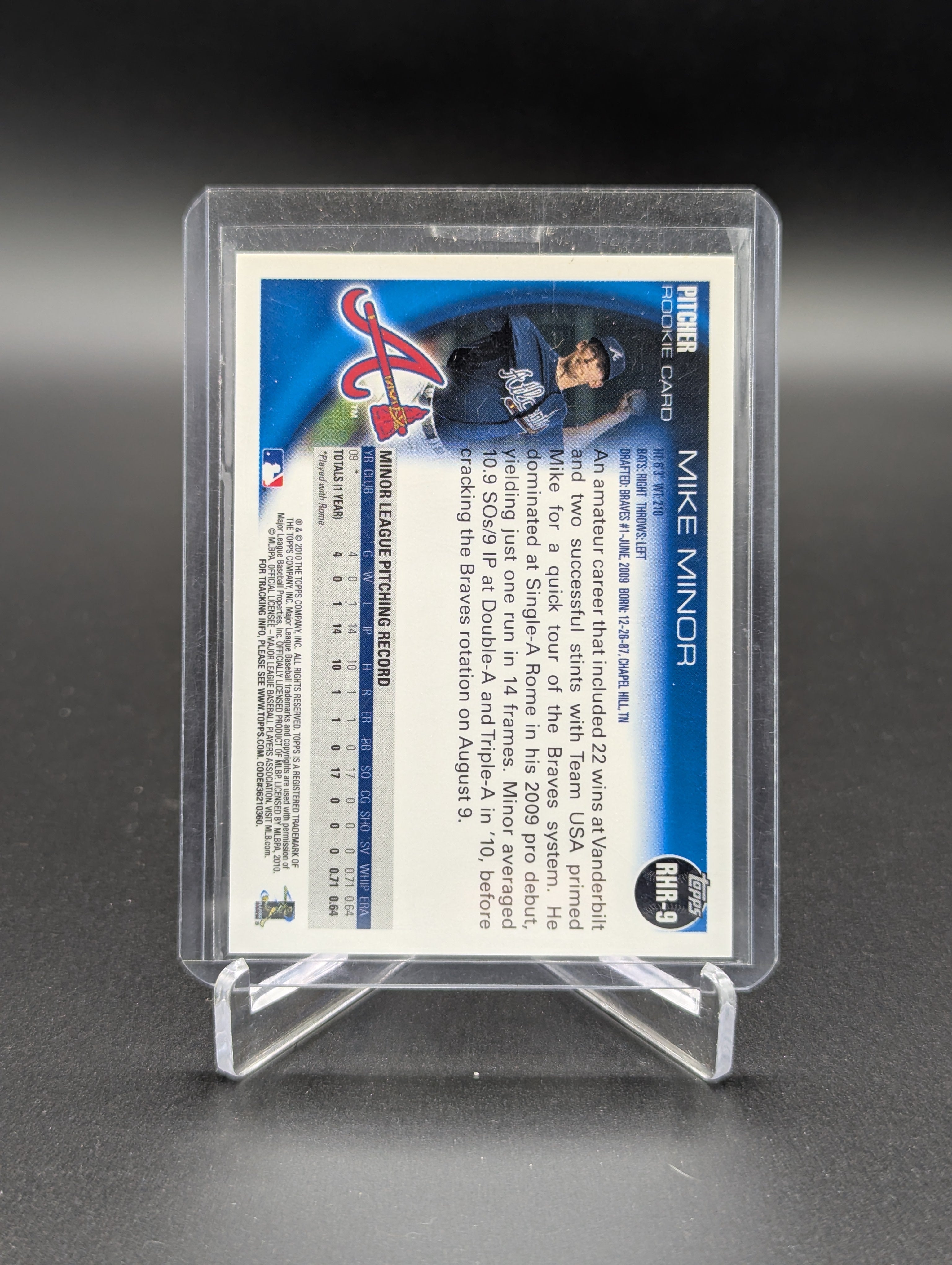 2010 Topps Red Hot Rookie Redemption #RHR-9 Mike Minor Braves
