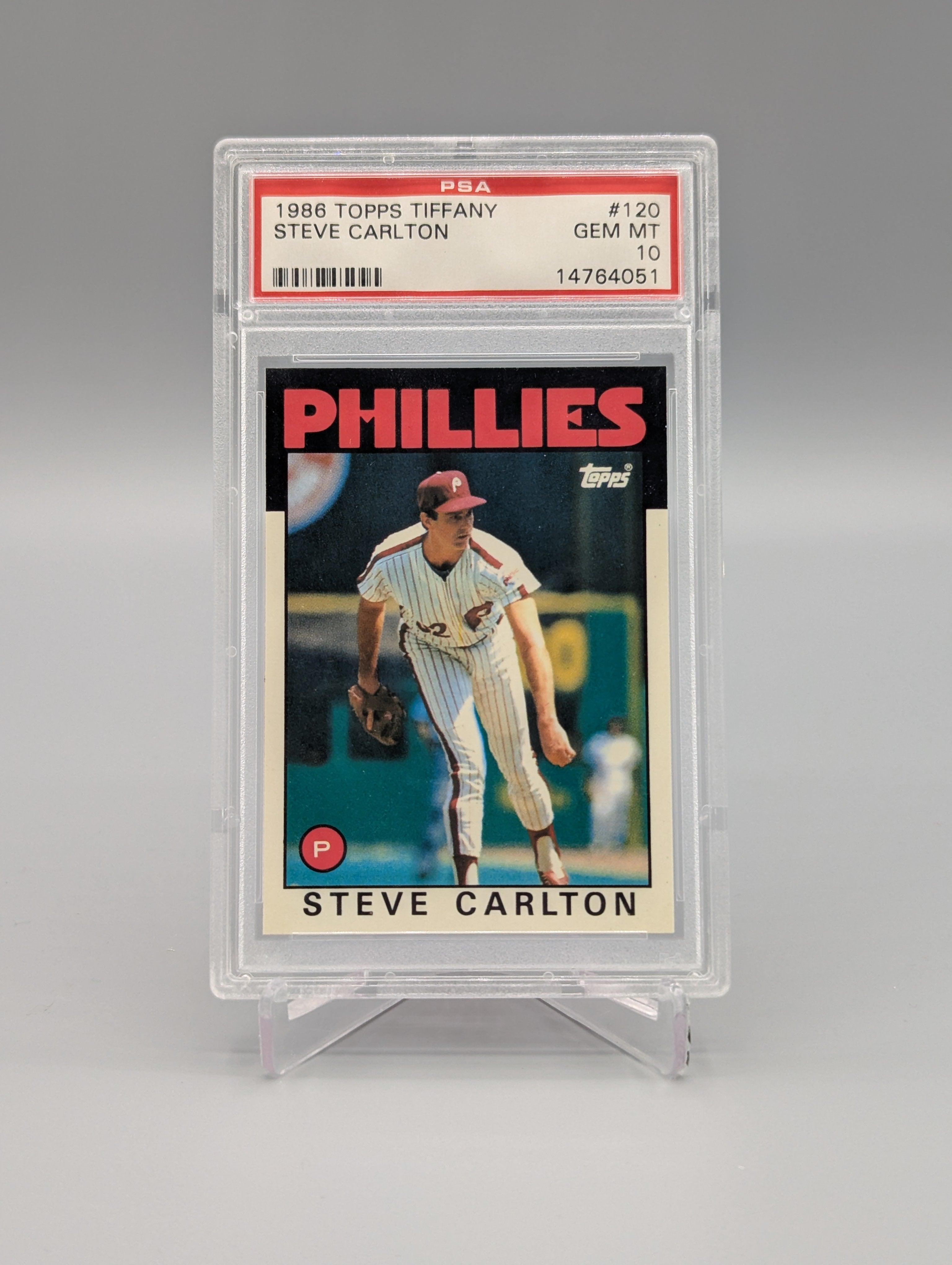 1986 Topps Tiffany #120 Steve Carlton PSA 10 Phillies
