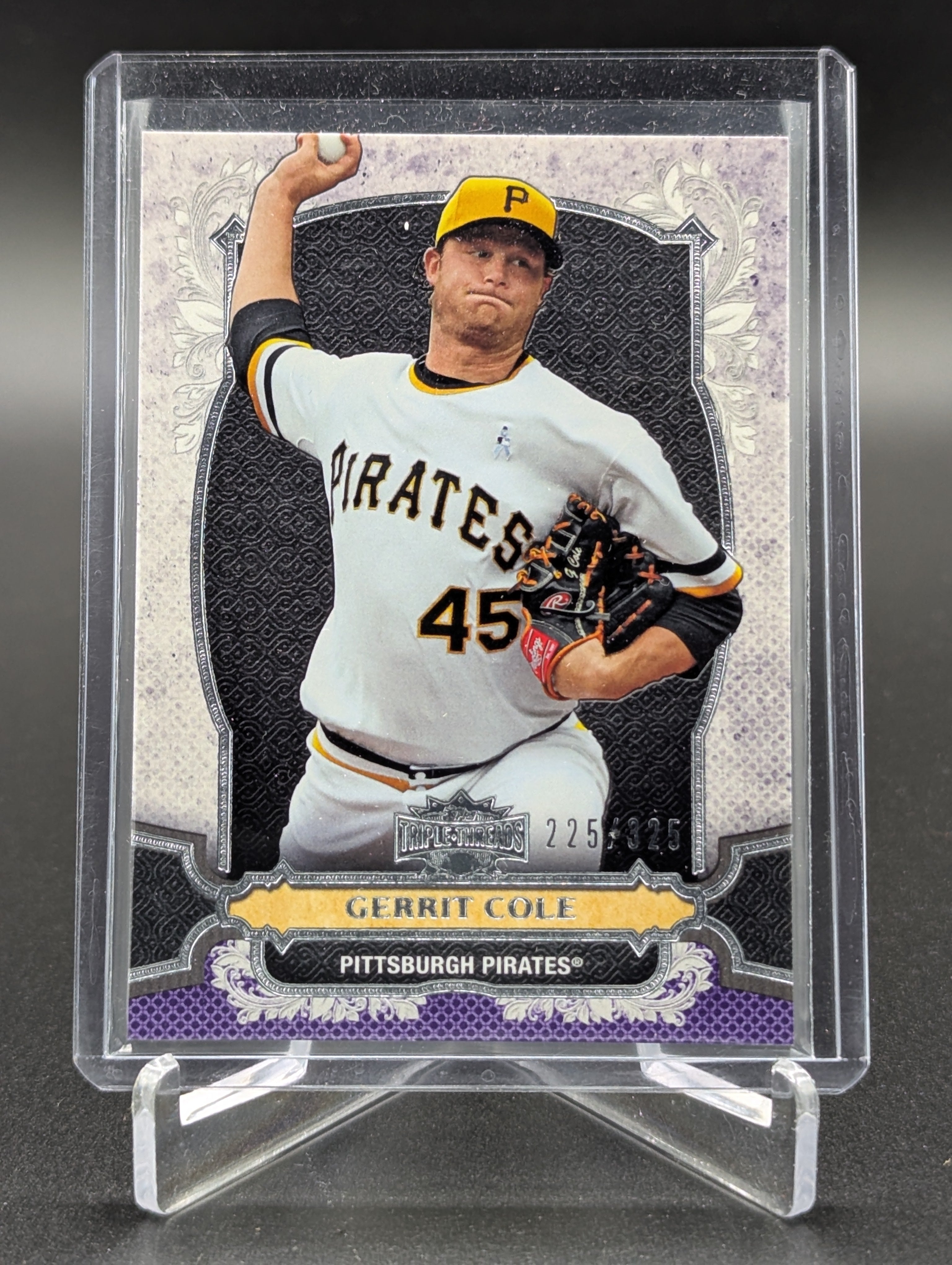 2014 Topps Triple Threads Amethyst #4 Gerrit Cole #/325 Pirates