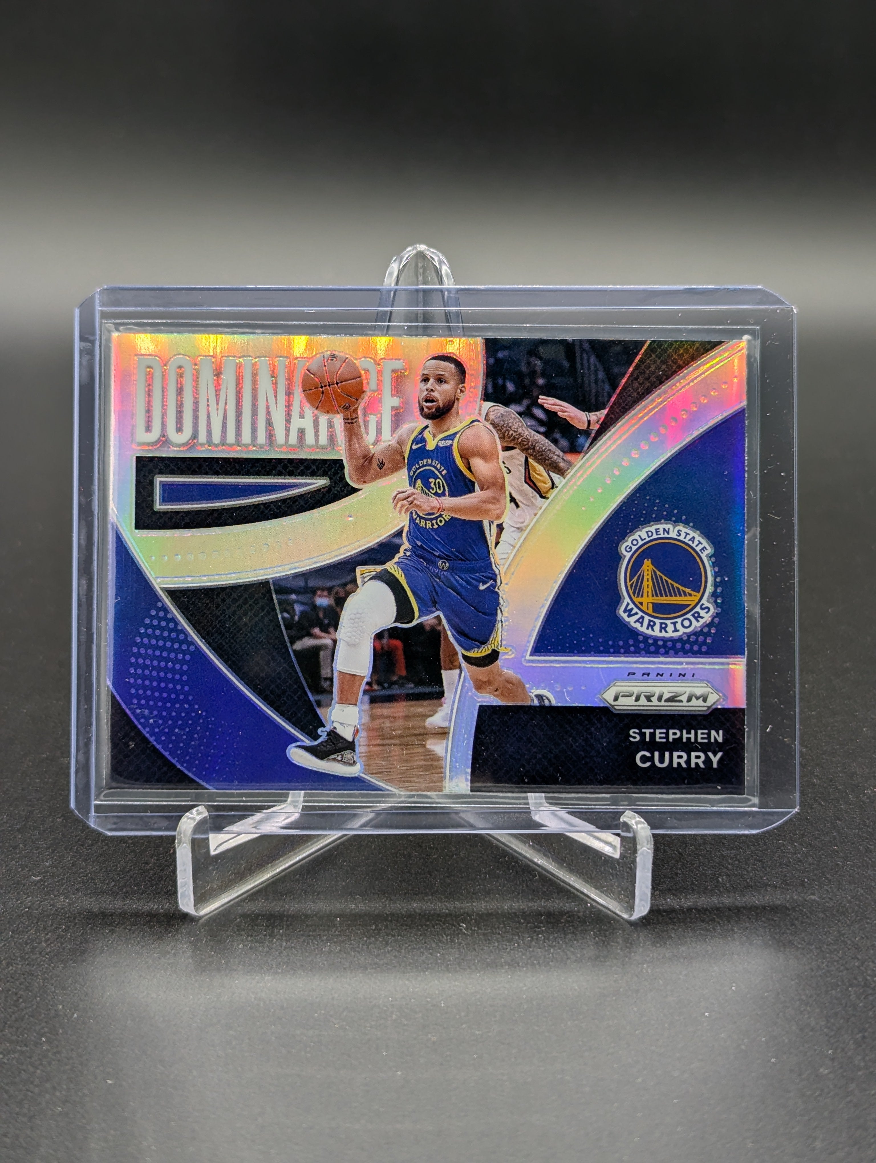 2021-22 Panini Prizm Silver Dominance #14 Stephen Curry Warriors**