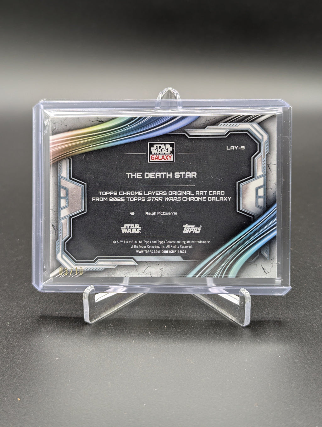 2025 Topps Chrome Star Wars Galaxy Layers Original The Death Star #LAY-9