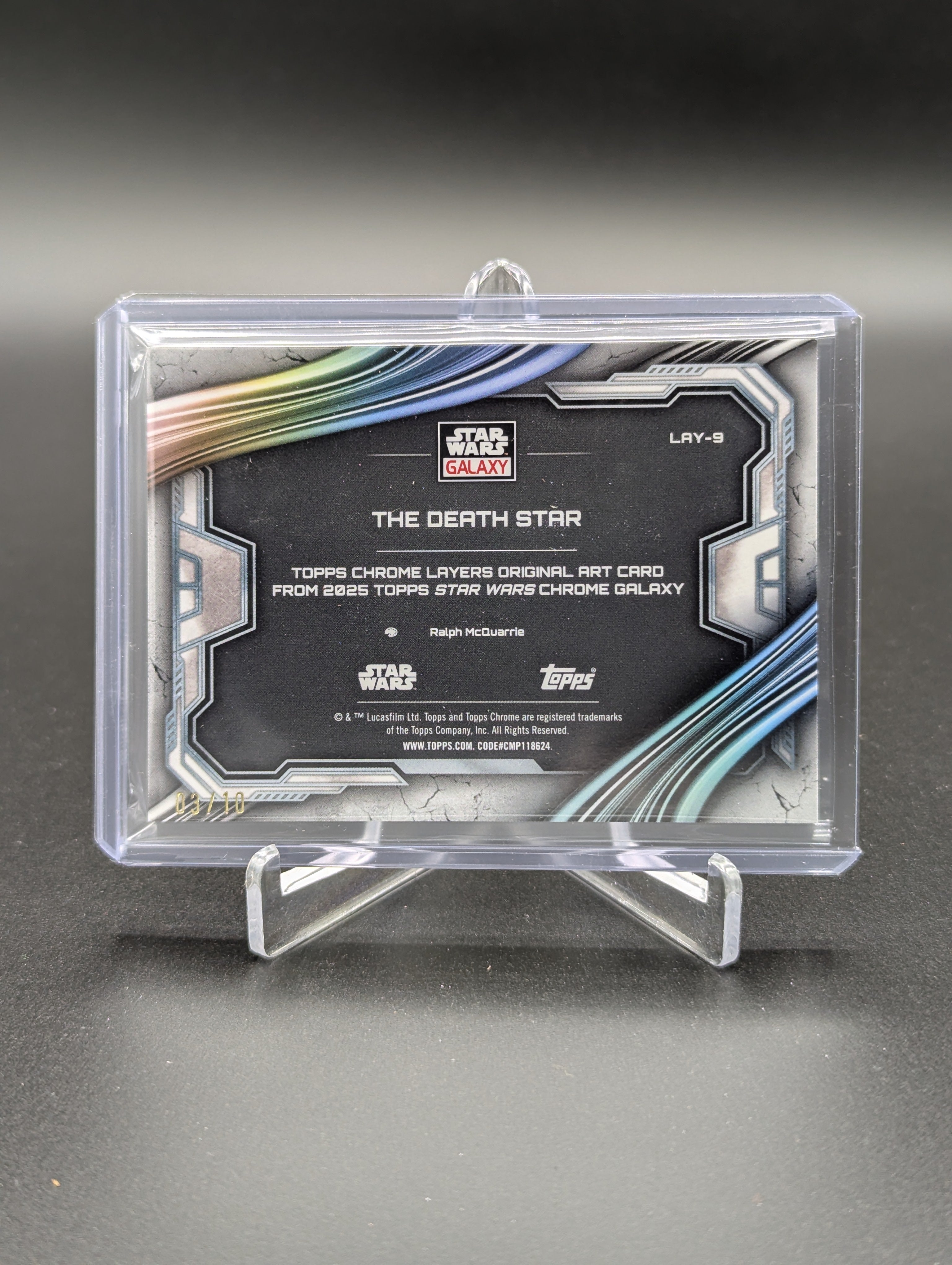 2025 Topps Chrome Star Wars Galaxy Layers Original The Death Star #LAY-9