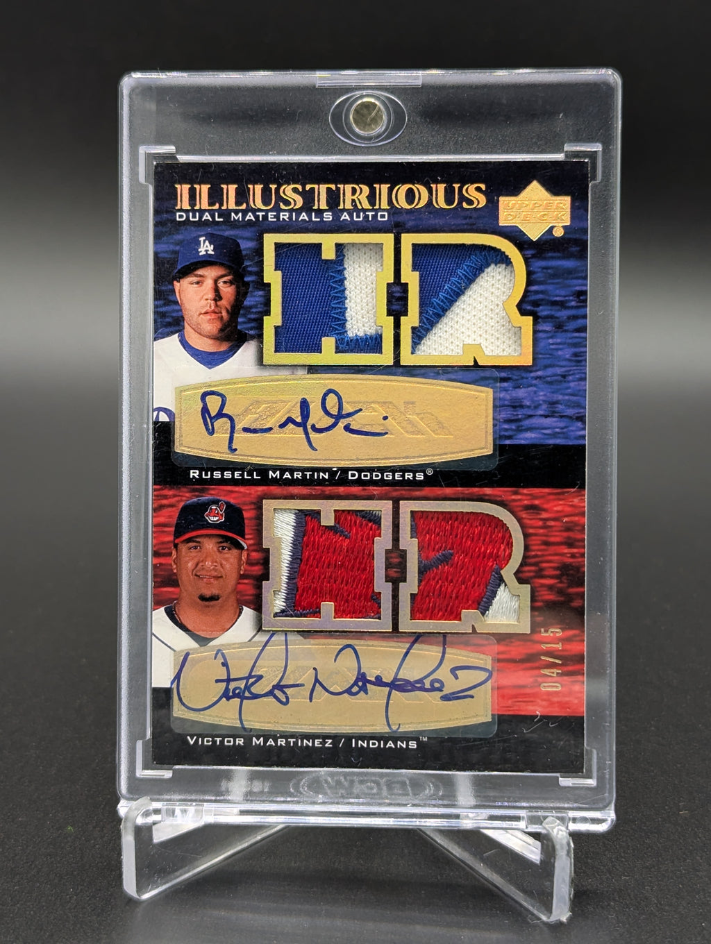 2007 UD Black Illustrious #IL-MM Russell Martin/Victor Martinez Chief Wahoo