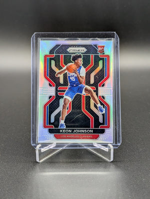 2021-22 Panini Prizm Silver #326 Keon Johnson Clippers