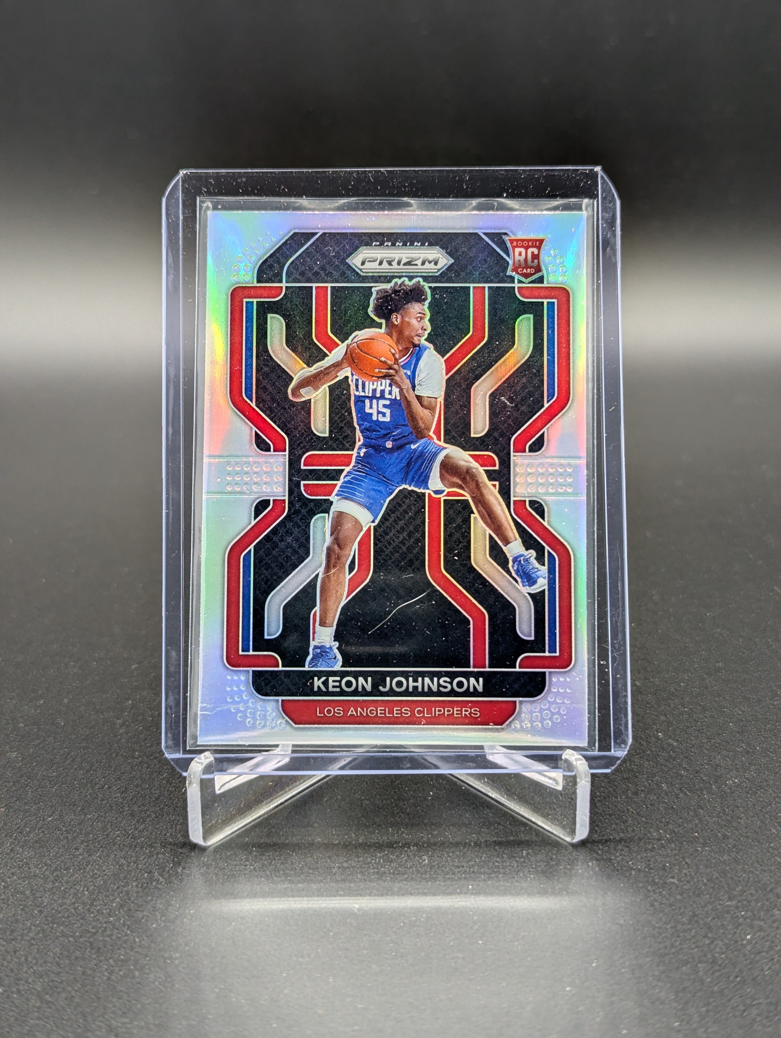 2021-22 Panini Prizm Silver #326 Keon Johnson Clippers