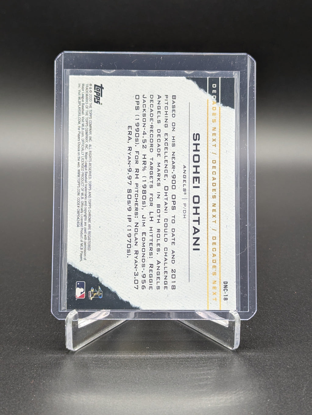 2020 Topps Chrome Decade's Next #DNC-18 Shohei Ohtani Angels