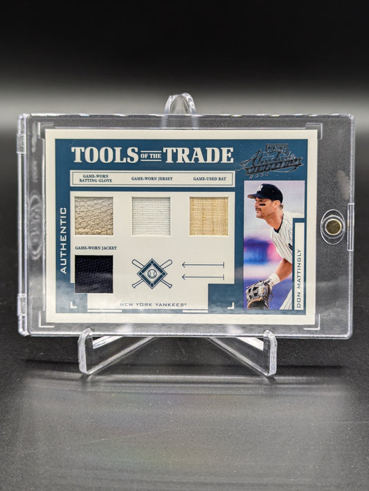 2004 Absolute Memorabilia Tools Of The Trade Material Quad #TT-41 Don Mattingly #/50 Yankees