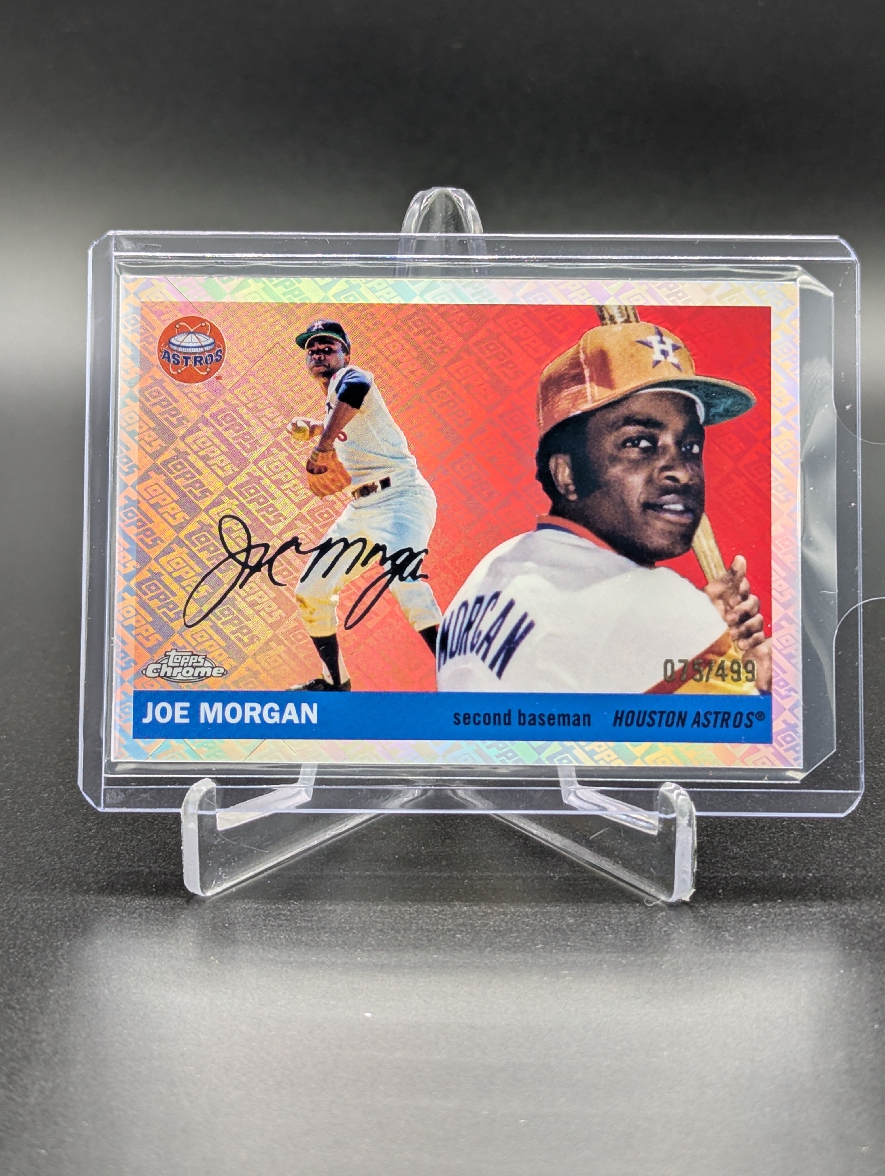 2025 Topps Chrome Platinum Topps Refractor /499 #426 Joe Morgan