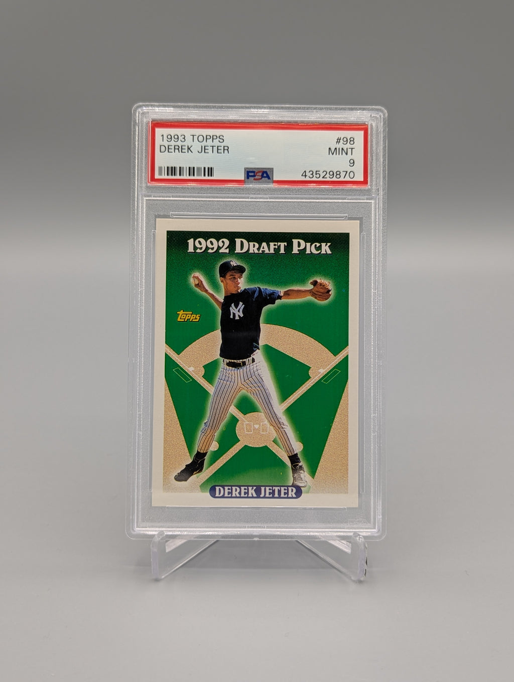 1993 Topps #98 Derek Jeter RC PSA 9 Yankees