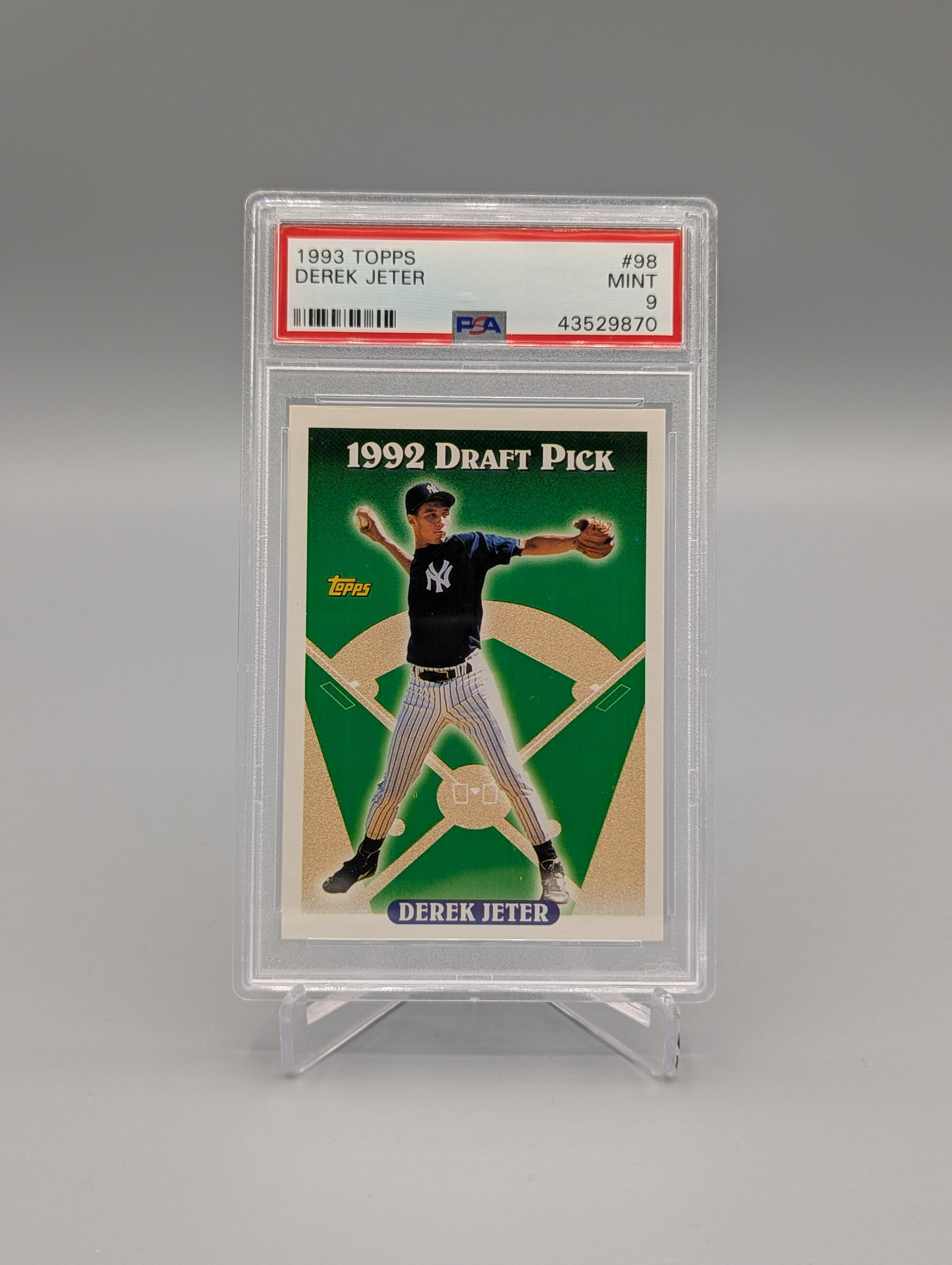 1993 Topps #98 Derek Jeter RC PSA 9 Yankees