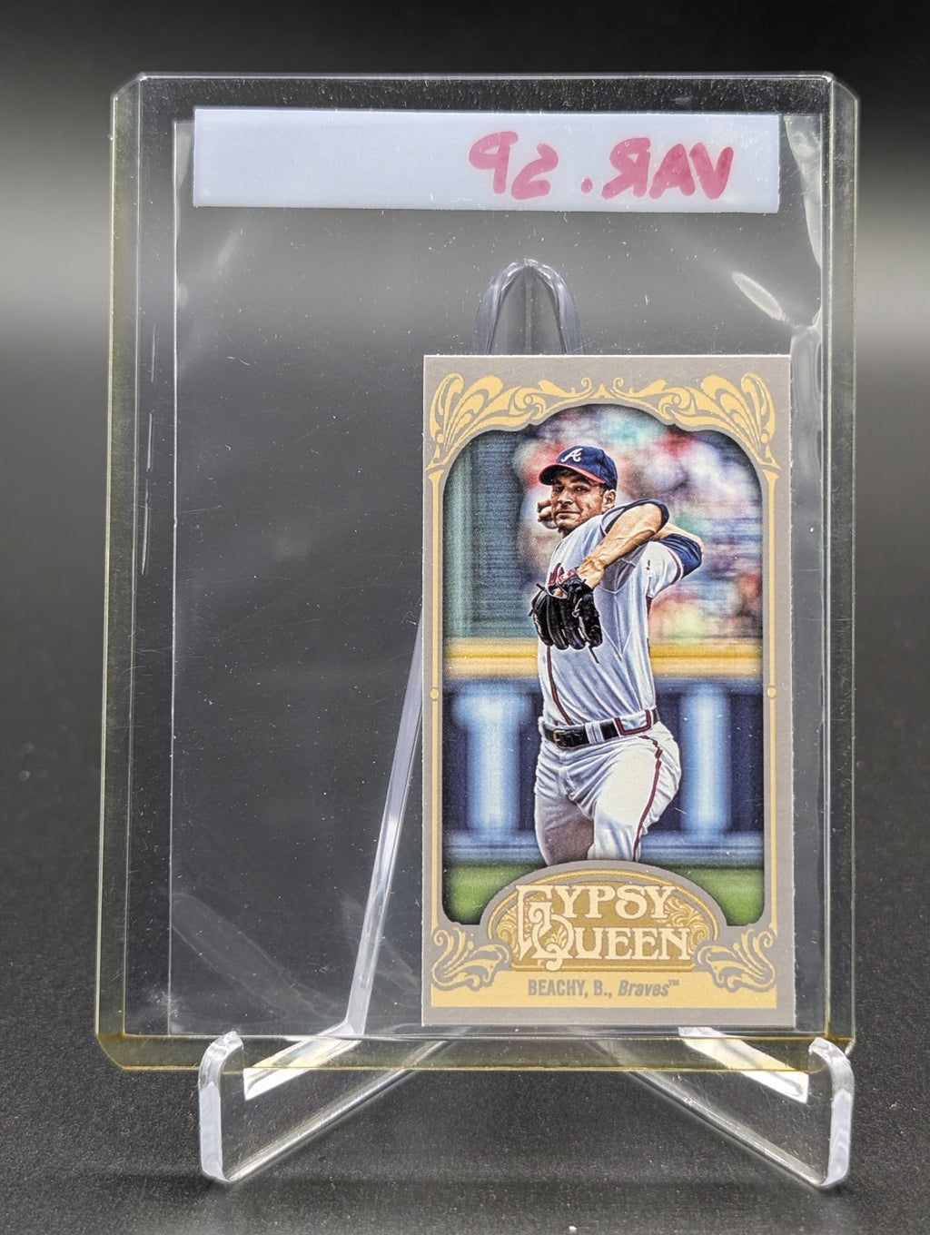 2012 Topps Gypsy Queen Mini Image Variation #187 Brandon Beachy Braves