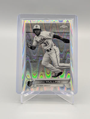 2022 Topps Chrome Sonic Black & White RayWave #120 Cedric Mullins Orioles