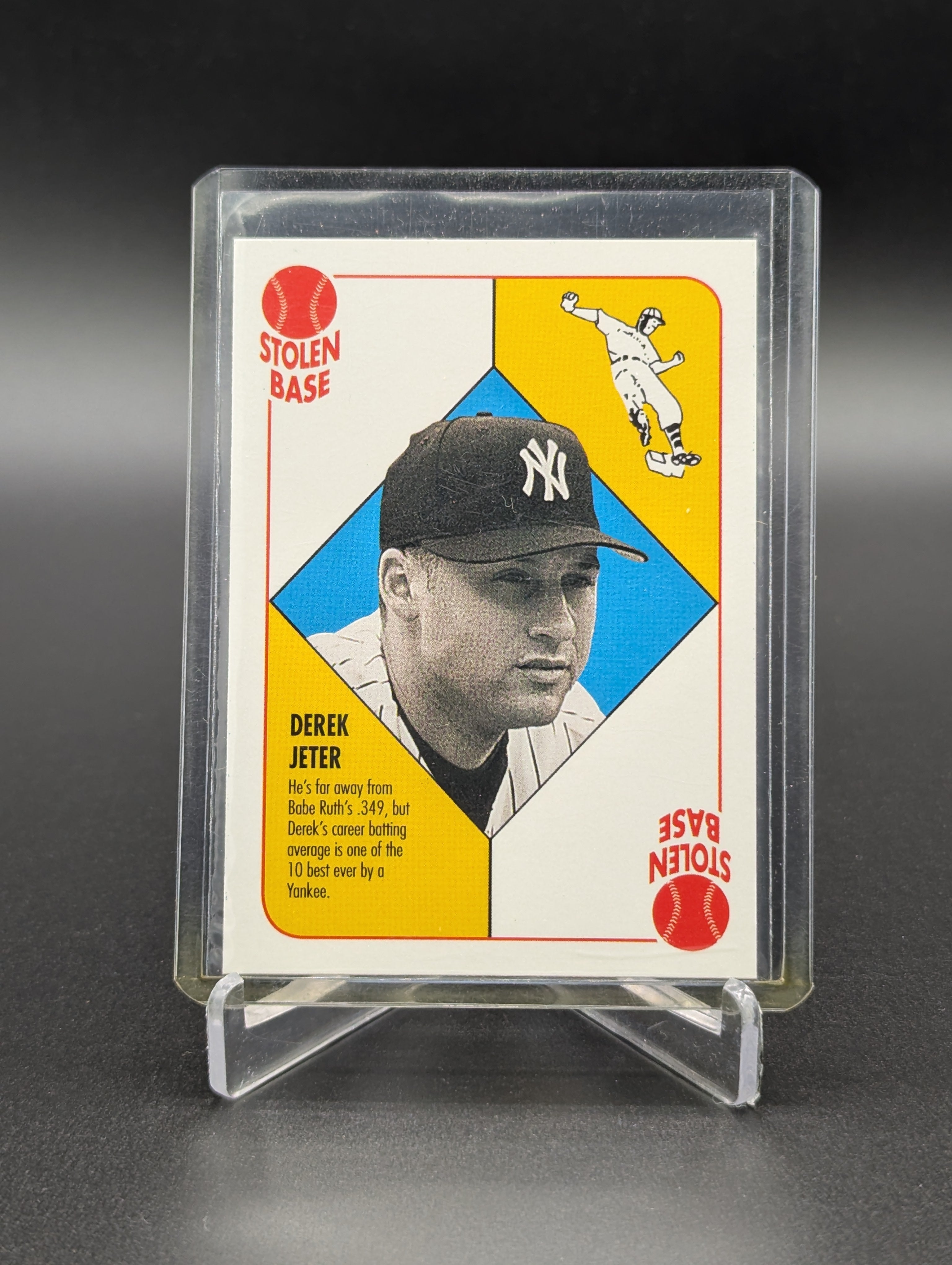 2002 Topps Blue Backs Stolen Base Derek Jeter Yankees