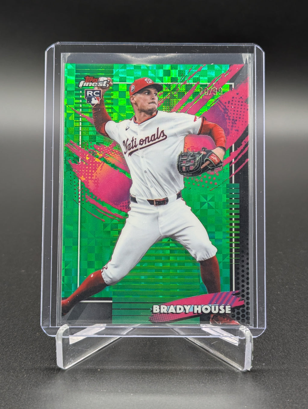 2026 Topps Finest X Fractor Green Rare /99 #245 Brady House RC Nationals