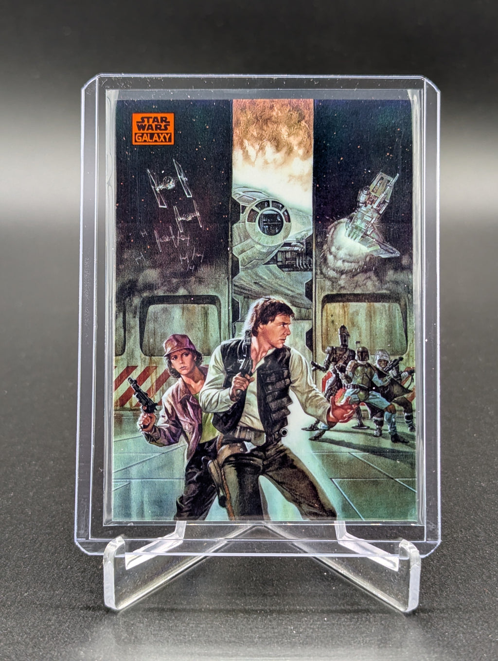 2025 Topps Chrome Star Wars Galaxy Orange Refractor #37 Smuggler's Moon