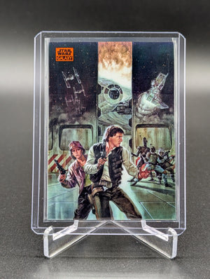 2025 Topps Chrome Star Wars Galaxy Orange Refractor #37 Smuggler's Moon