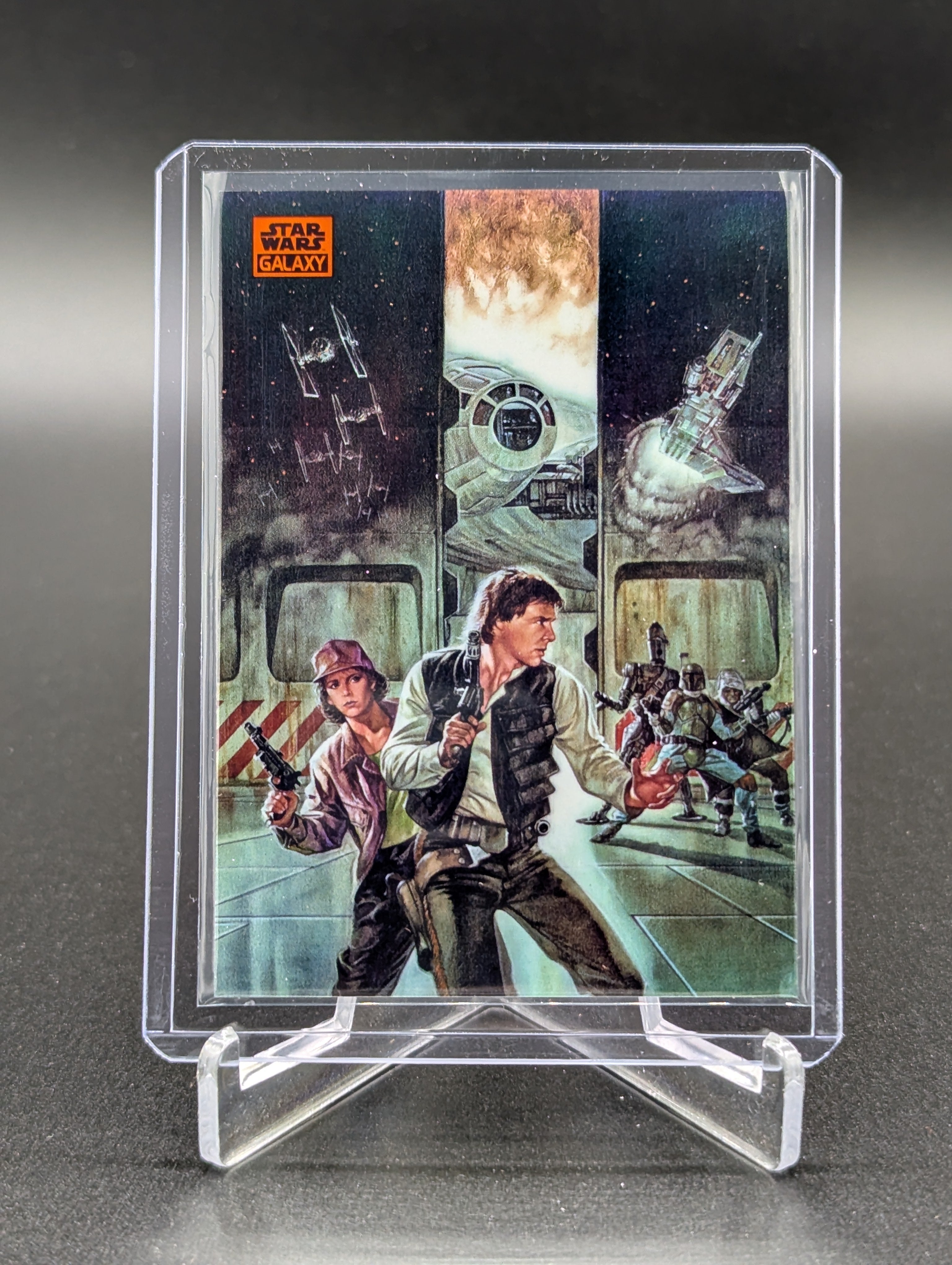 2025 Topps Chrome Star Wars Galaxy Orange Refractor #37 Smuggler's Moon