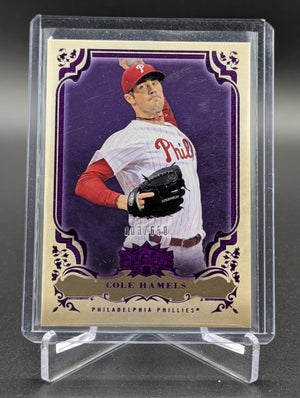 2013 Topps Triple Threads Amethyst #95 Cole Hamels #/650 Phillies
