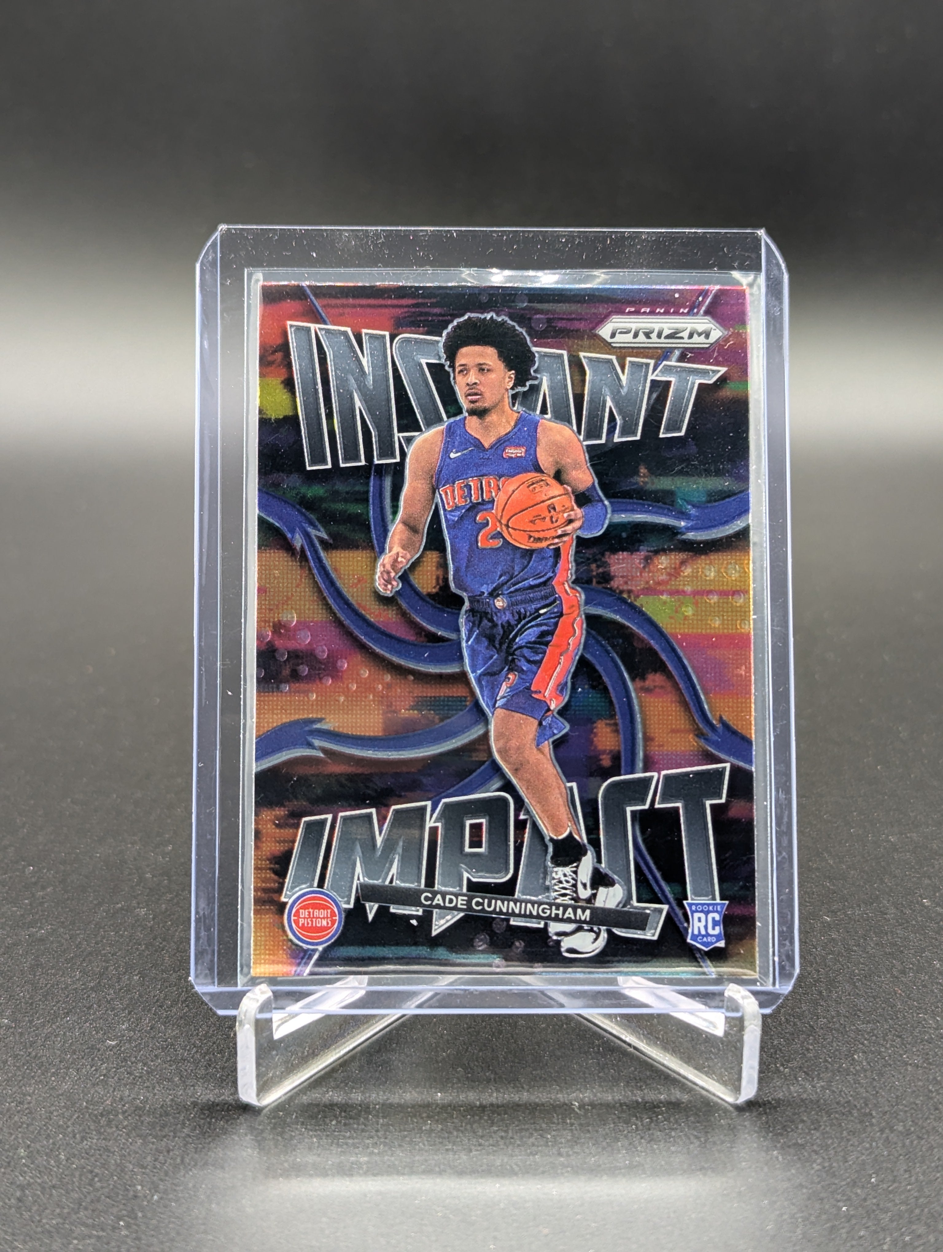 2021-22 Panini Prizm Instant Impact #1 Cade Cunningham RC Pistons