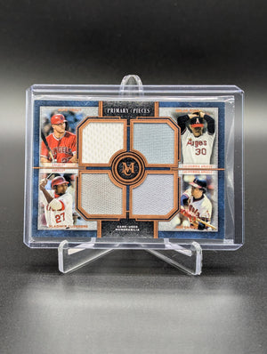 2019 Topps Museum Primary Pieces #PPR-TRGC /75 Trout/Ryan/Guerrero/Carew