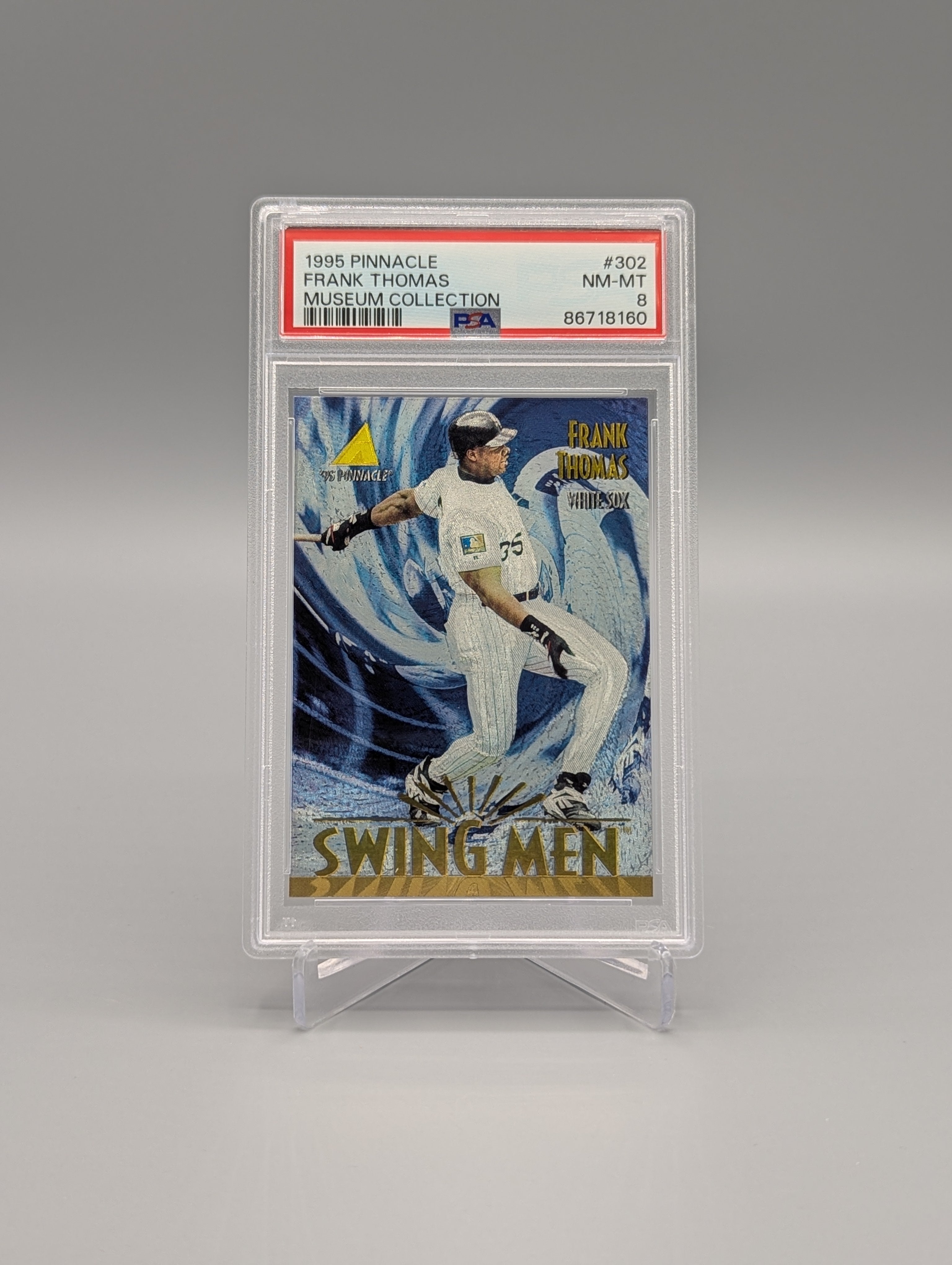 1995 Pinnacle Museum Collection #302 Frank Thomas PSA 8 White Sox