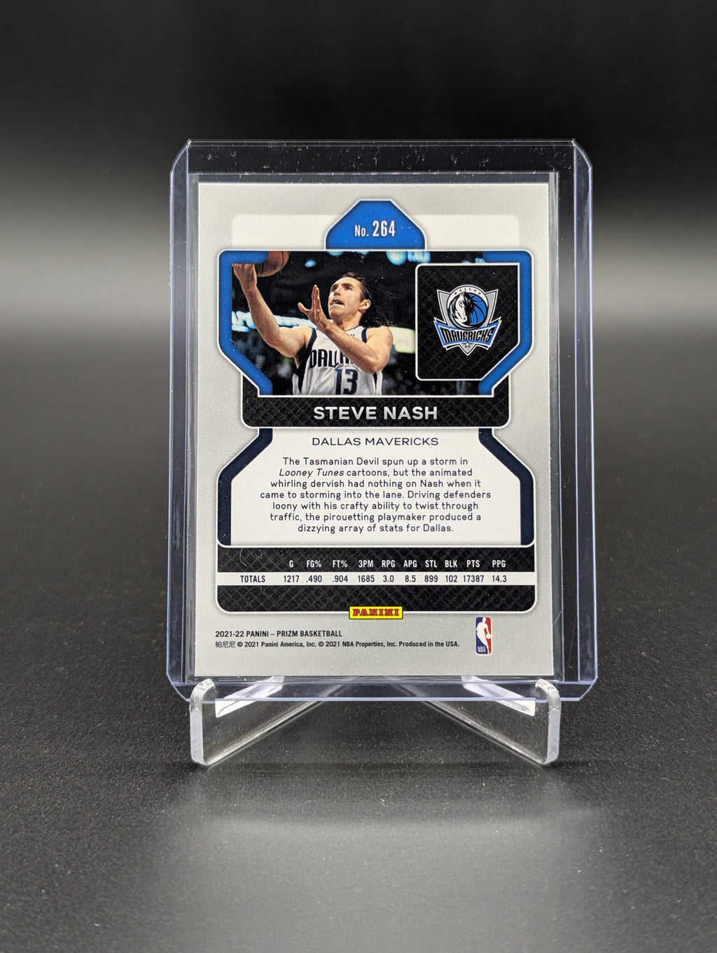 2021-22 Panini Prizm Silver #264 Steve Nash Mavericks