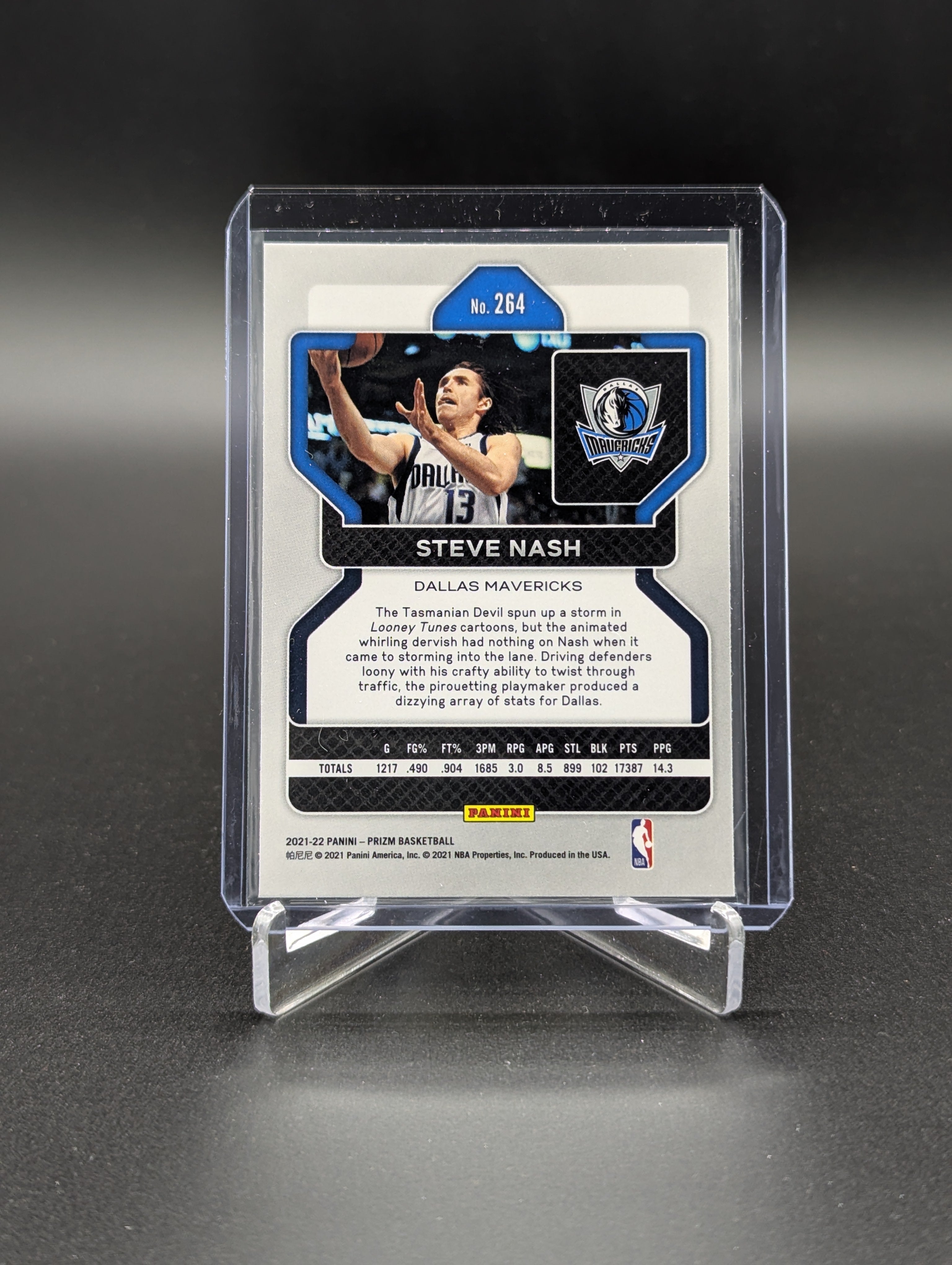 2021-22 Panini Prizm Silver #264 Steve Nash Mavericks