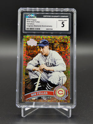 2011 Topps Diamond Anniversary Cognac Variation #355 Bob Feller Indians CGC