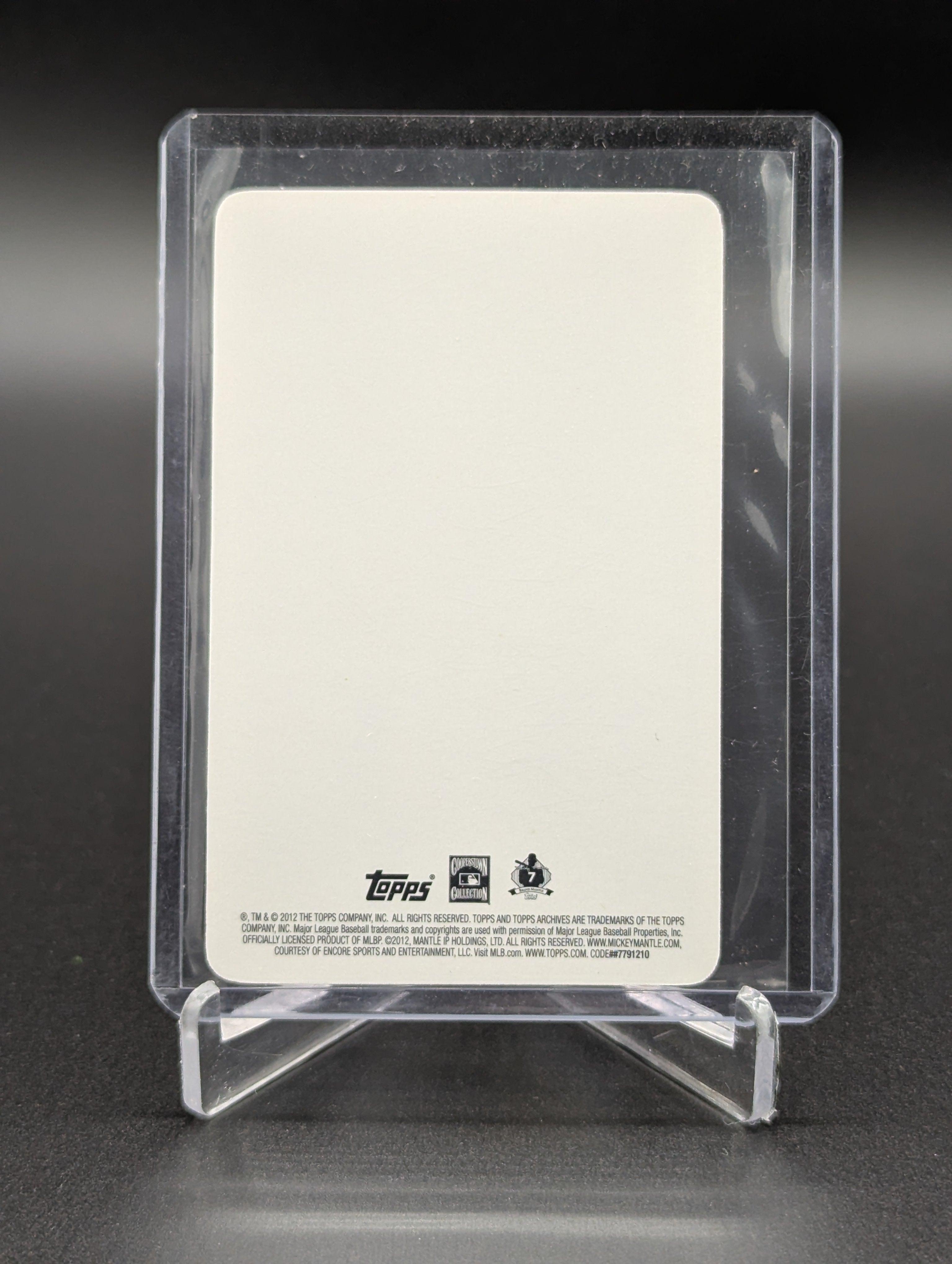2011 Topps Lineage 3D Mickey Mantle Yankees