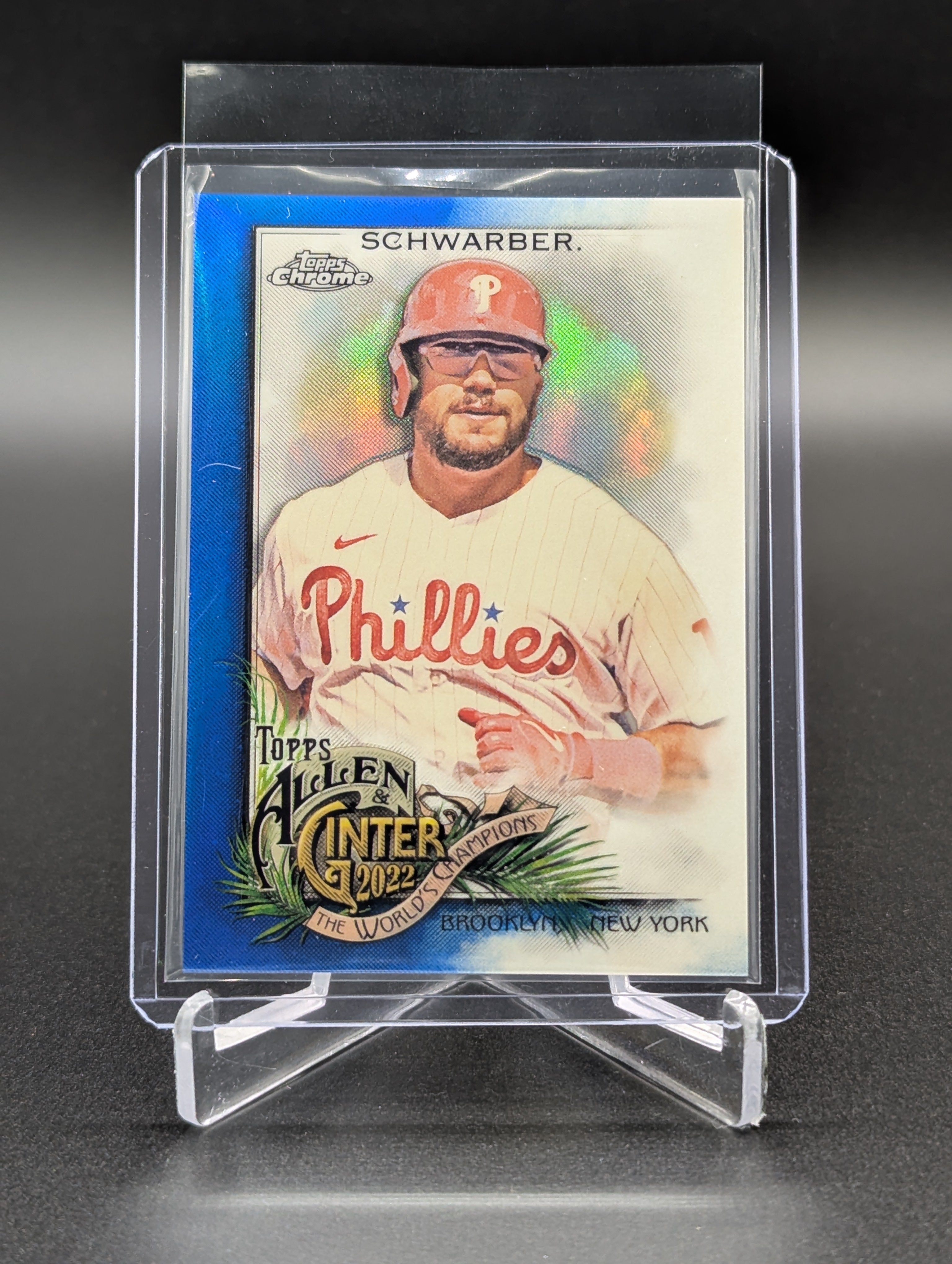 2022 Topps Allen & Ginter Chrome Blue /150 #131 Kyle Schwarber Phillies