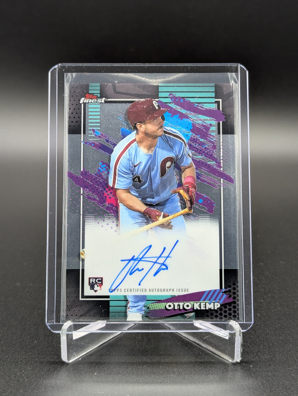 2026 Topps Finest Auto #FA-OK Otto Kemp RC Phillies